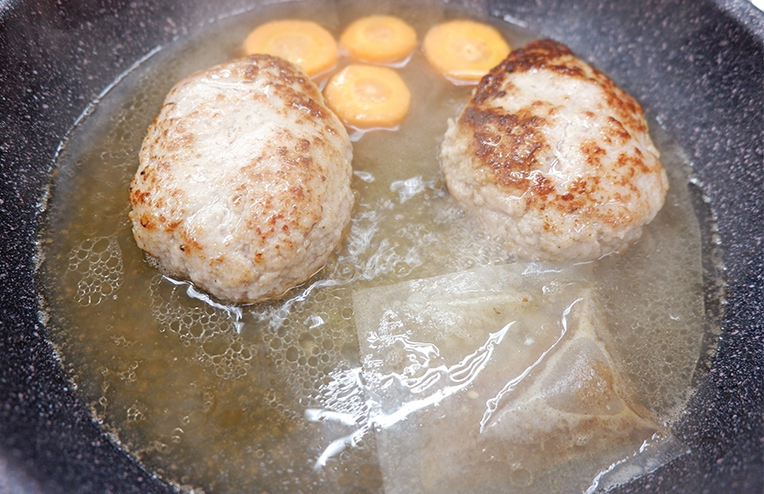 【シェフのこんだて直送便】登米のだしで食べるおろし煮込みハンバーグ