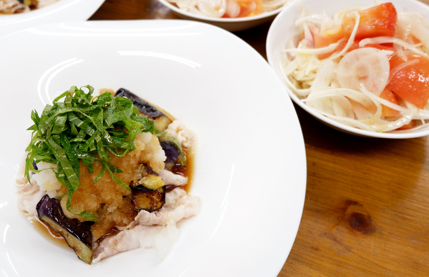 【シェフのこんだて直送便】豚しゃぶとナスのおろし中華