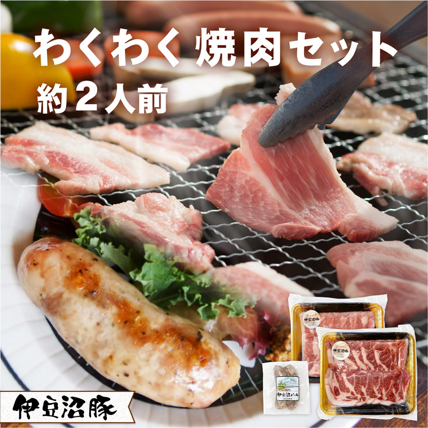 伊豆沼豚 わくわく焼肉セット 約2人前