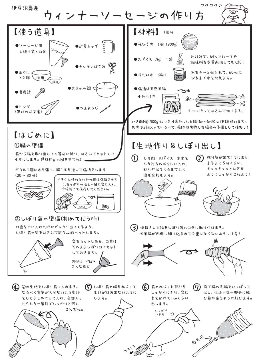 ウィンナー作り方1