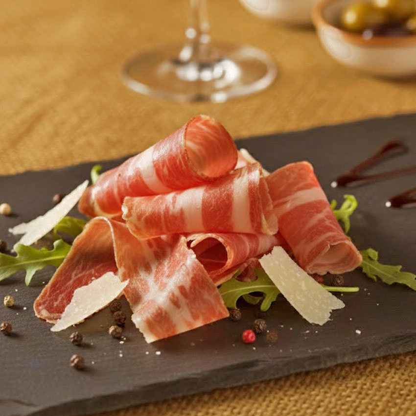 生ハムの盛り付け例