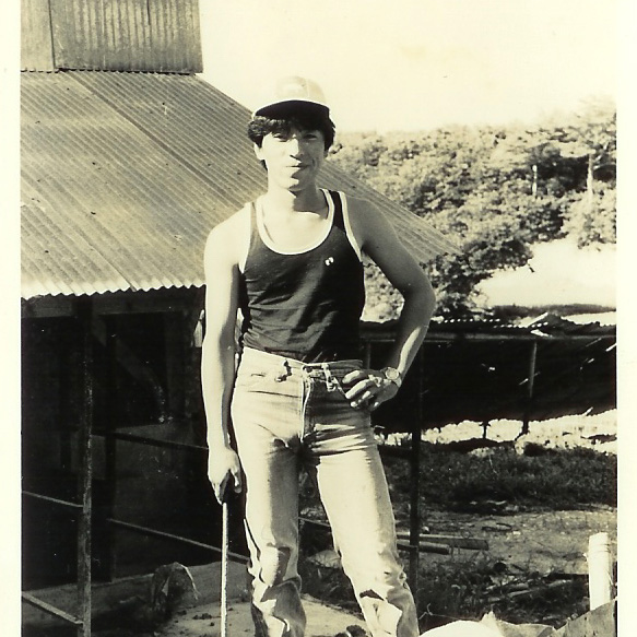 当時１９歳の就農したて　社長の伊藤