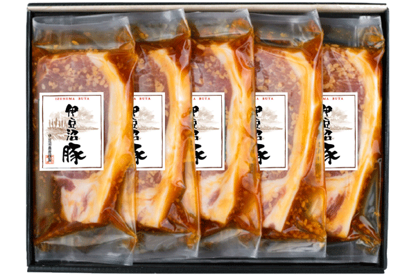 伊豆沼豚ロース醤油麹漬け【5枚入】