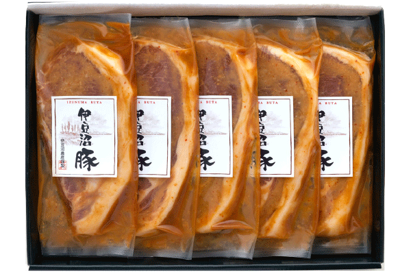 伊豆沼豚ロース味噌漬け【5枚入】